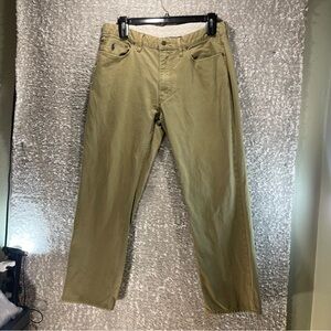 Polo Ralph Lauren Jeans Mens Size 36 Brown Stretch Denim 5-Pocket Straight